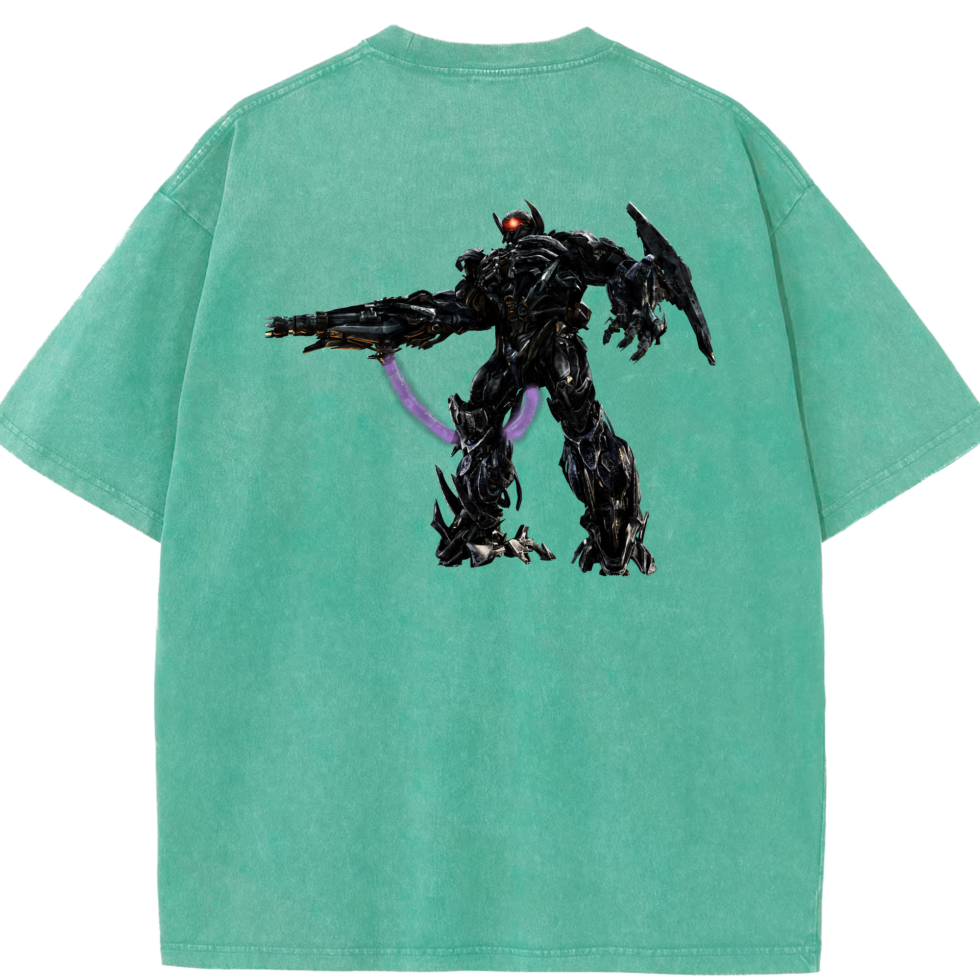 （画像用） Transformers トランスフォーマー 綿100% ヴィンテージ風 半袖Tシャツ（背面プリント）